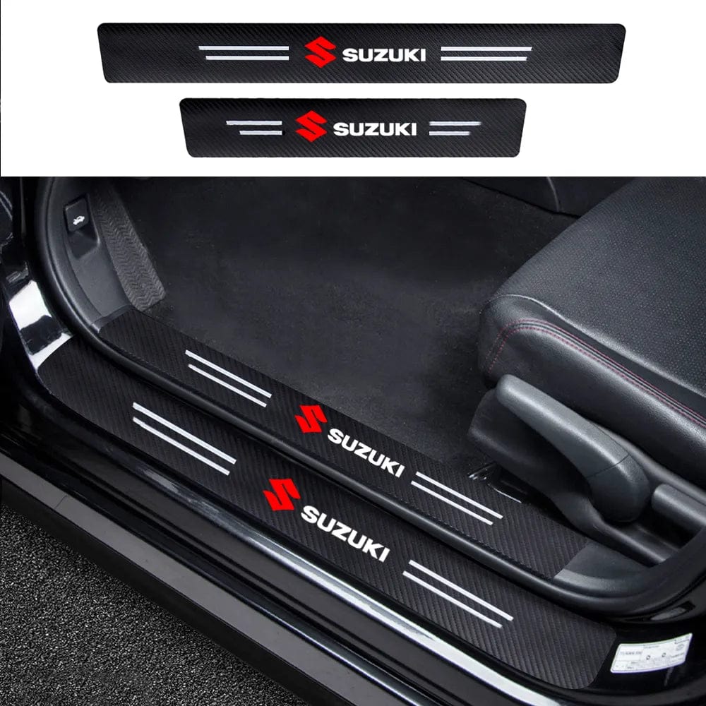 Carbon Fiber Door Sill Protector (4 Pcs) Car Accessories Suzuki Carbon Fiber Door Sill Protector (4 Pcs)