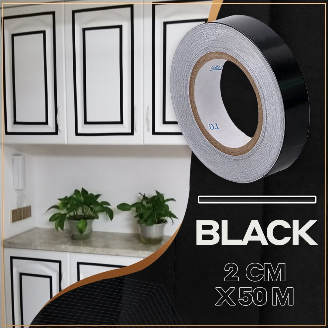 Ceramic Tile Mildewproof Gap Tape  (Buy 1 Free 1) Buy  1 Get 1 FREE / 2CM X 50M / BLACK Ceramic Tile Mildewproof Gap Tape  (Buy 1 Free 1)