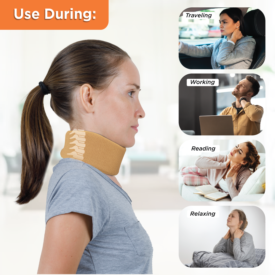 Cervical Collar | Cervical Collar Pillow For Neck Stiffness Brace Soft Collar - S - Cervical Collar Soft Fabric Cervical Collar
