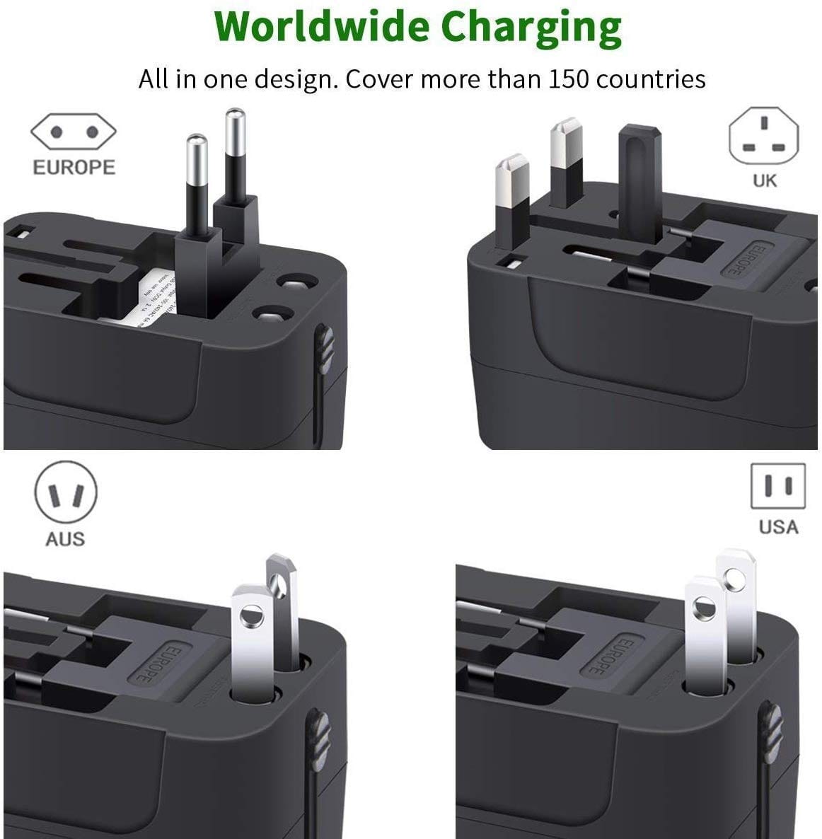 Charger Adapter Electronic Items Socket Plug Charging - All in One Worldwide Travel Adapter All-in-one Worldwide Travel Adapter