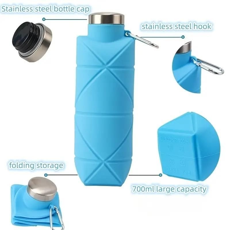 Collapsible Water Bottle | Watertight Travel Collapsible Foldable Water Bottle Collapsible Water Bottle