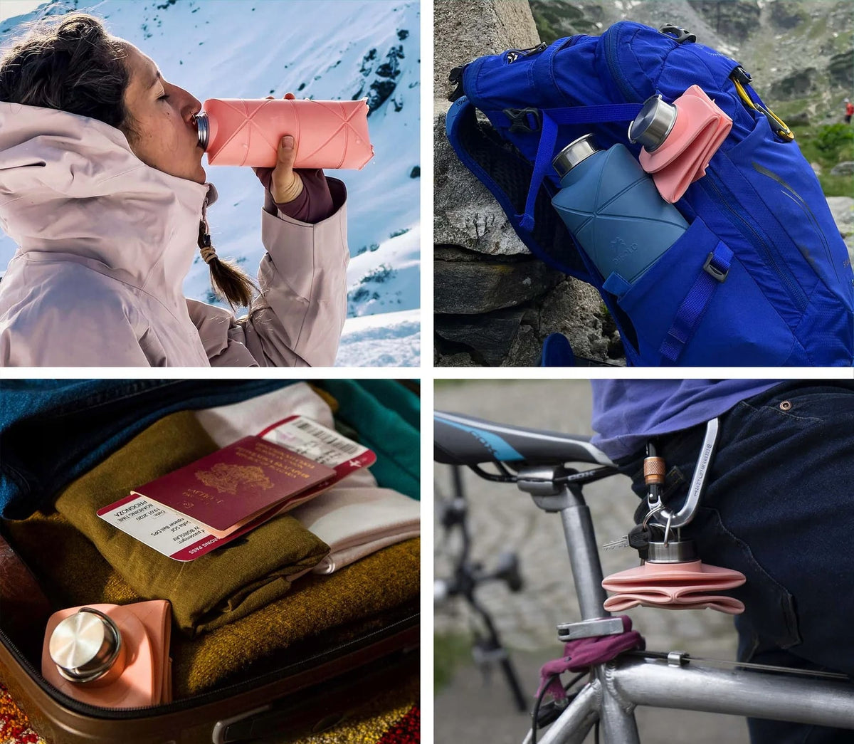 CollapsiSip | Watertight Travel Collapsible Foldable Water Bottle CollapsiSip Collapsible Water Bottle