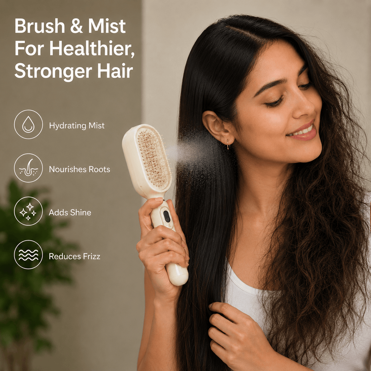 Mistella Anti-Frizz Spray Comb