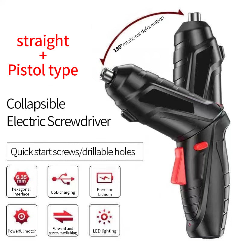 Cordless Electric Screwdriver Pro Retractable Cordless Drilling machine | Electric Screwdriver Set Tool Kit Power Tools Cordless Drill Machine - Cordless Electric Screwdriver Pro Retractable Cordless Drilling machine