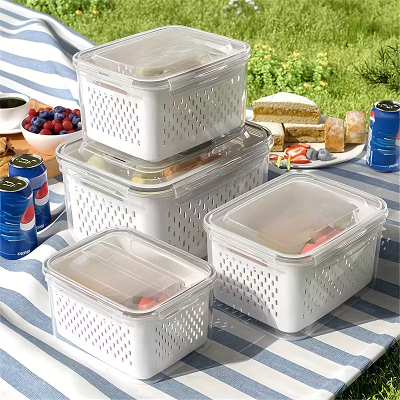 Kitchen Food Storage Container Set (Set of 3)