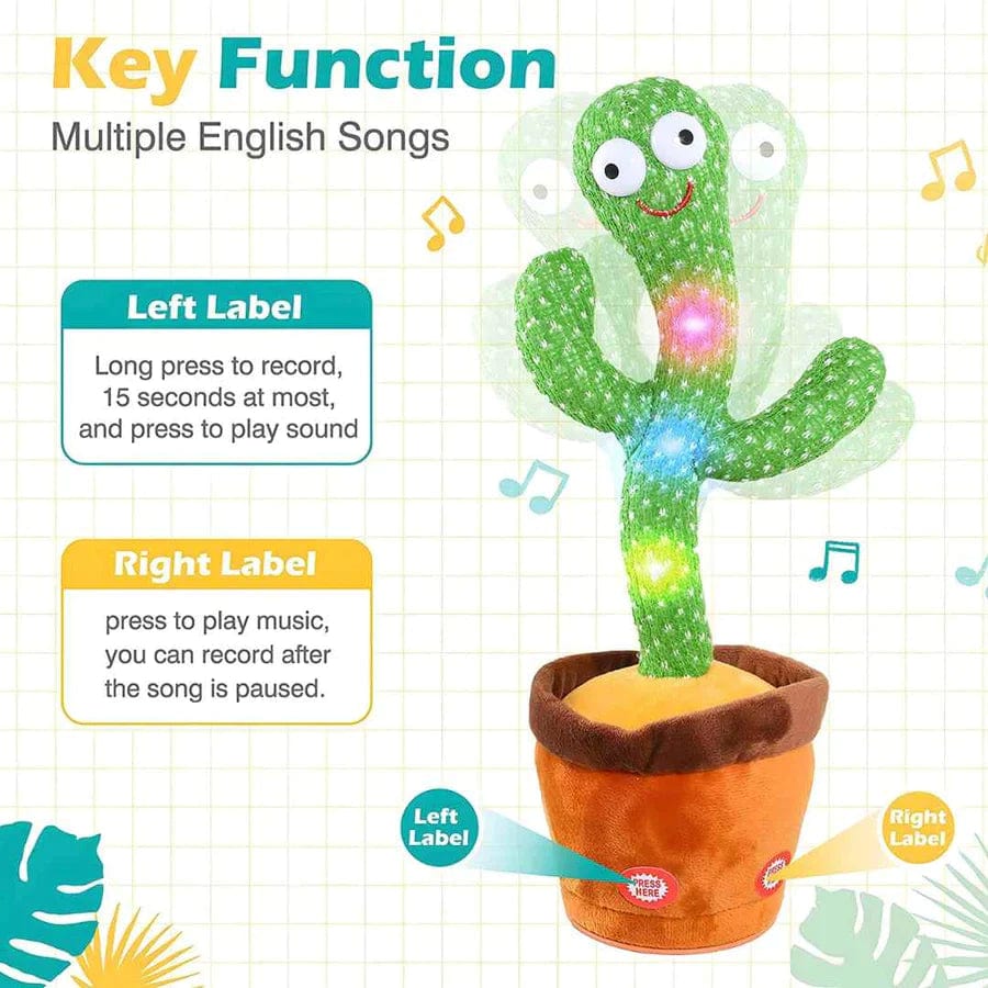 Dancing Talking Cactus Toy Mimicking Singing Push Toy Dancing Talking Cactus Toy
