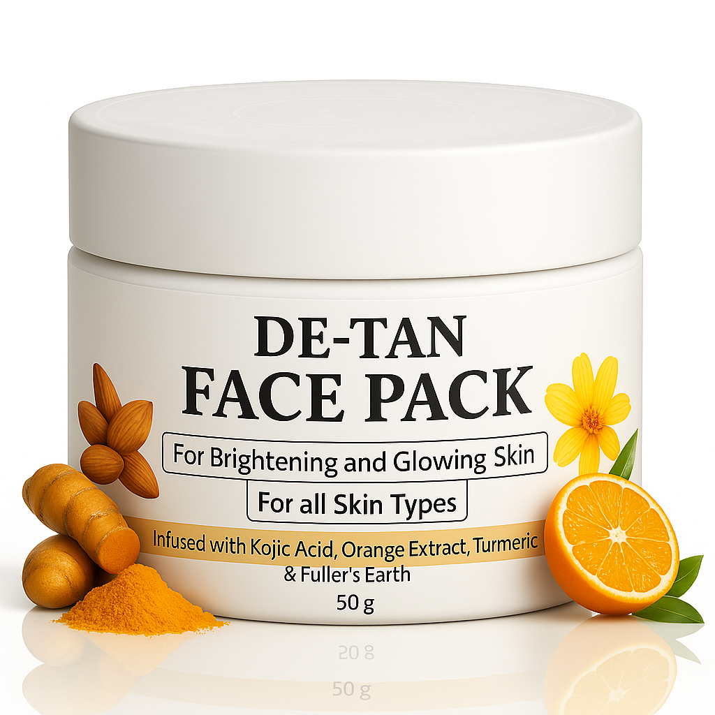 De-tan Face Pack (Pack of 2) | Face Pack De Tan Removal For Glowing Face Tan Products - De-tan Face Pack (Pack of 2)