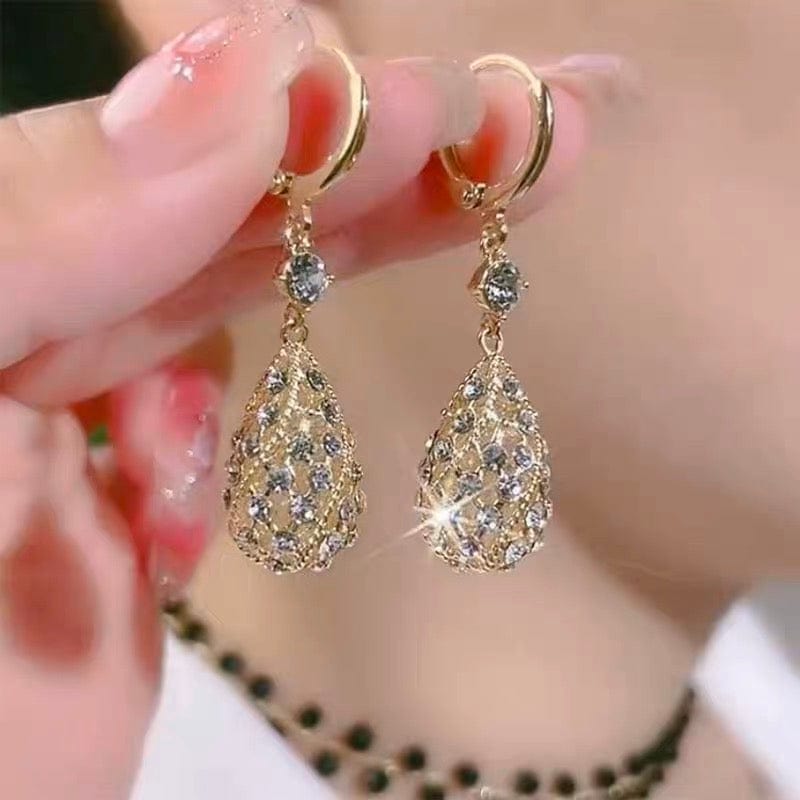 Diamond Water-Drop Earrings Diamond Water-Drop Earrings