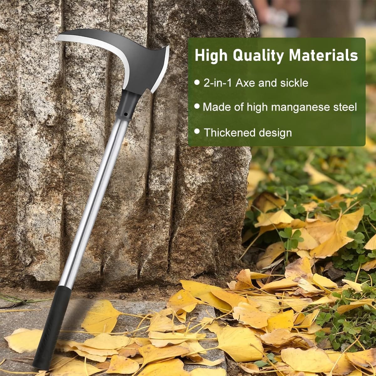 Double Edged Sickle | Sickle Tool Weeding Hand Weeder Tools Weed Grass Handle Sickle Cutter Double Edged Sickle