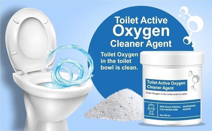 Drainage Cleaner Toilet Bathroom Drain Cleaner Powder Product - Toilet Cleaner Powder (Pack of 2) Toilet Active Oxygen Cleaner Agent (Pack of 2)
