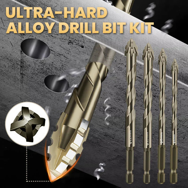 Drill Bit Kit️ (Set of 13) | Drill Bits For Metal Set Steel For Drilling Metal Head For Walls - Hand Tools & Kits - Drill Bit Kit Ultra-Hard Alloy Drill Bit Kit (Set of 13)
