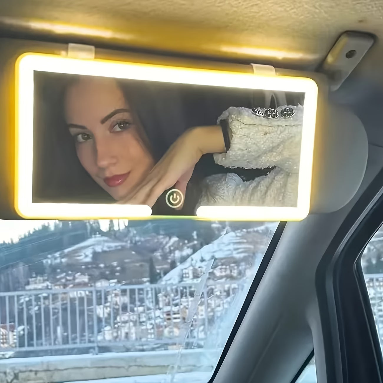 LED Car Sun Visor Vanity Mirror