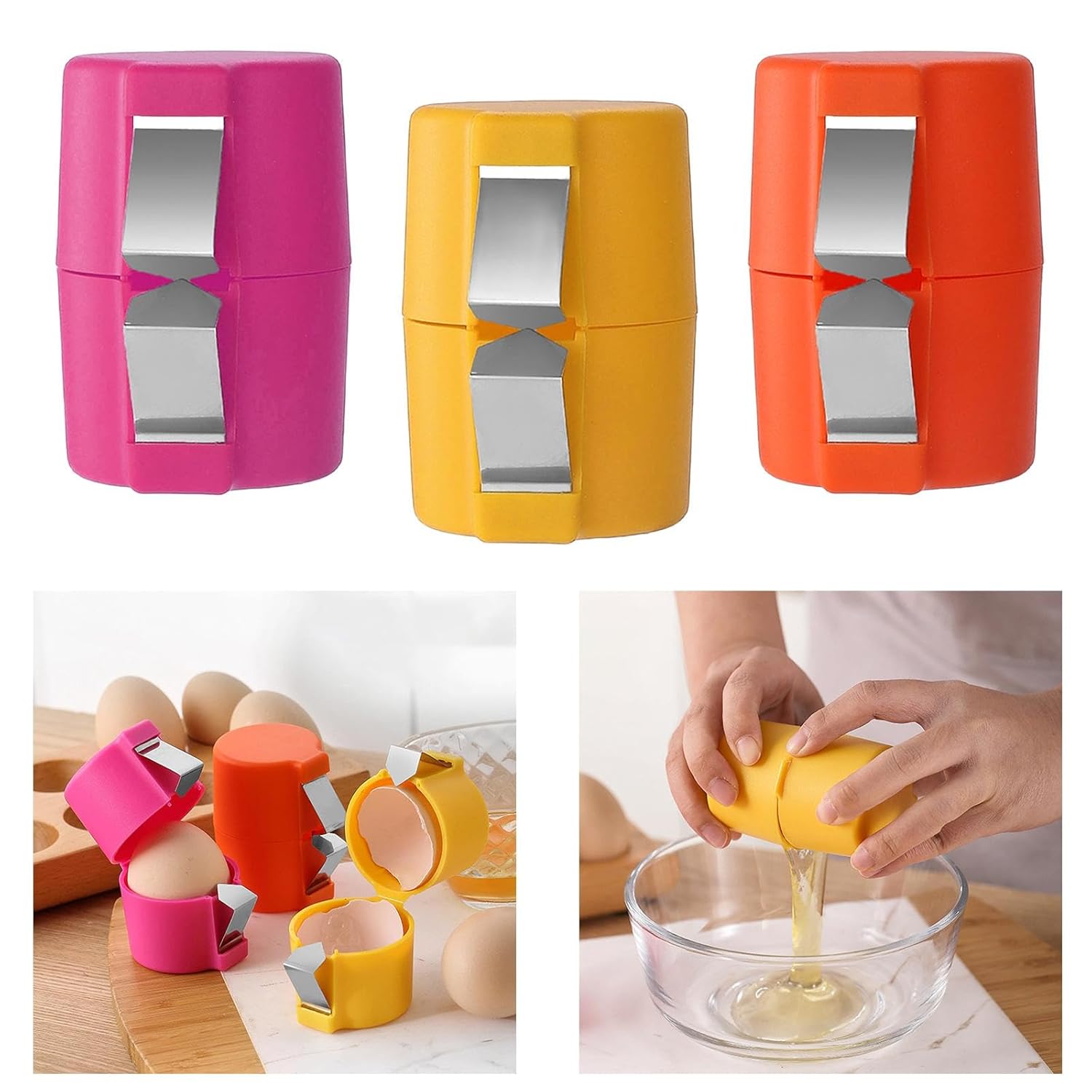 Egg Shell Opener - Buy 2 Get 1 FREE | Crackle Eggs Egg Seperator Shell Crackable Eggs - Egg Shell Opener - Buy 2 Get 1 FREE