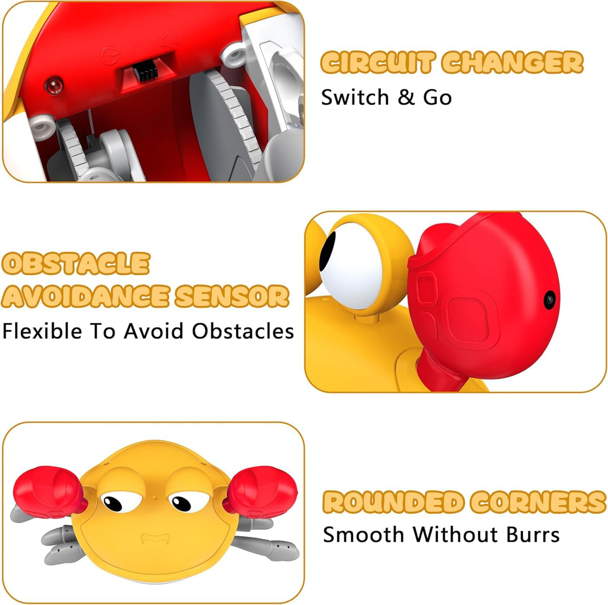 Electric Crawling Crab Toy | Toy For Infants Crawling Crab Play Toys Dancing Motor Skills  Electric Crawling Crab Toy