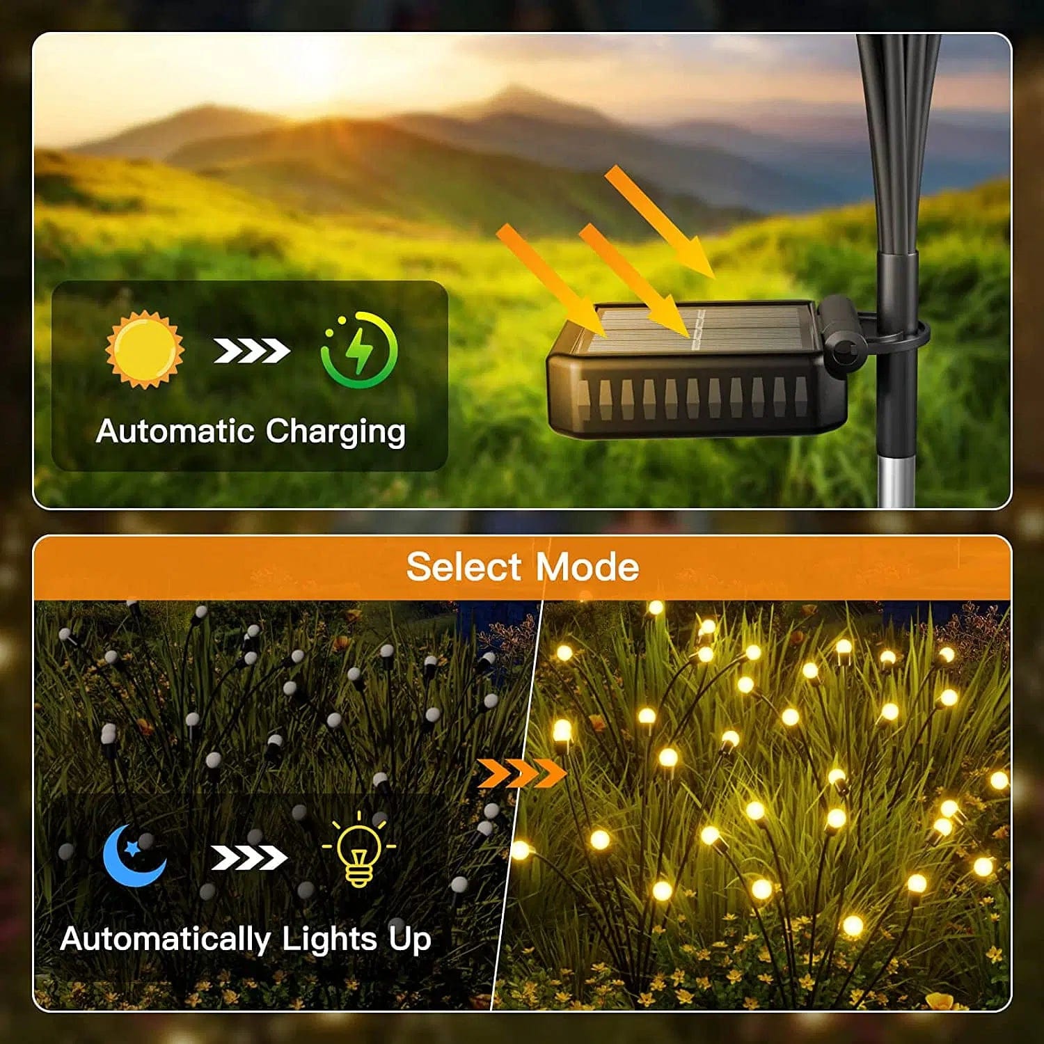 Enchanting Firefly Lights : Unique Solar Powered Garden Lights Lighting Enchanting Firefly Lights : Unique Solar Powered Garden Lights