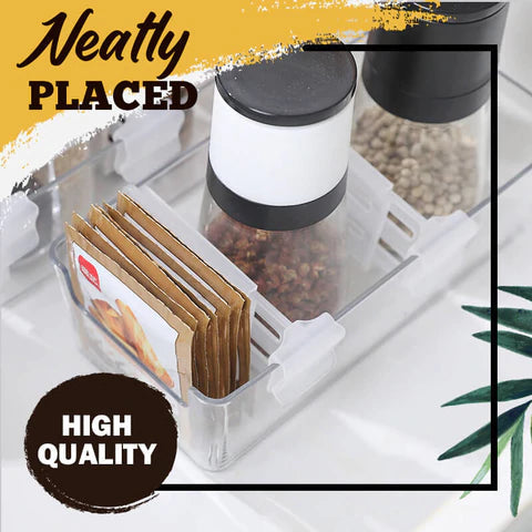 Expandable Refrigerator Storage Divider | Cover For Refrigerator Fridge Door Organization Products Space - PACK OF 10 - Expandable Refrigerator Storage Divider