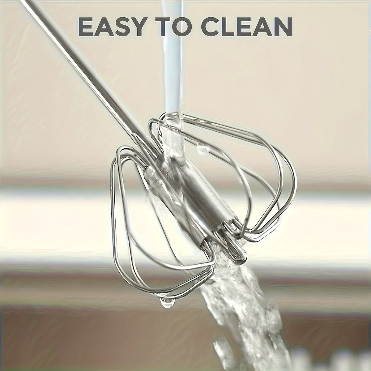 Stainless Steel Semi-Automatic Hand Beater