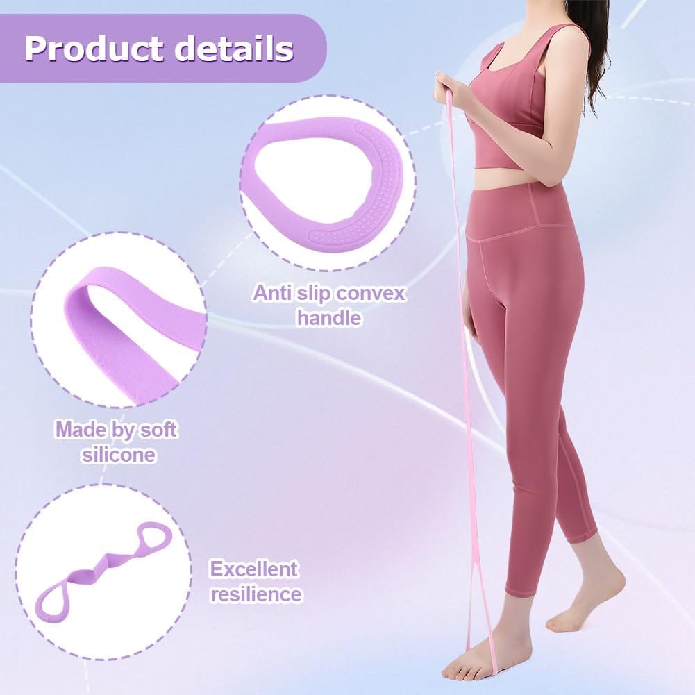 Fitness Elastic Resistance Band (Set of 2) | Resistance Bands Exercise Workout Strength Training Gym Workout Fitness Elastic Resistance Band (Set of 2)
