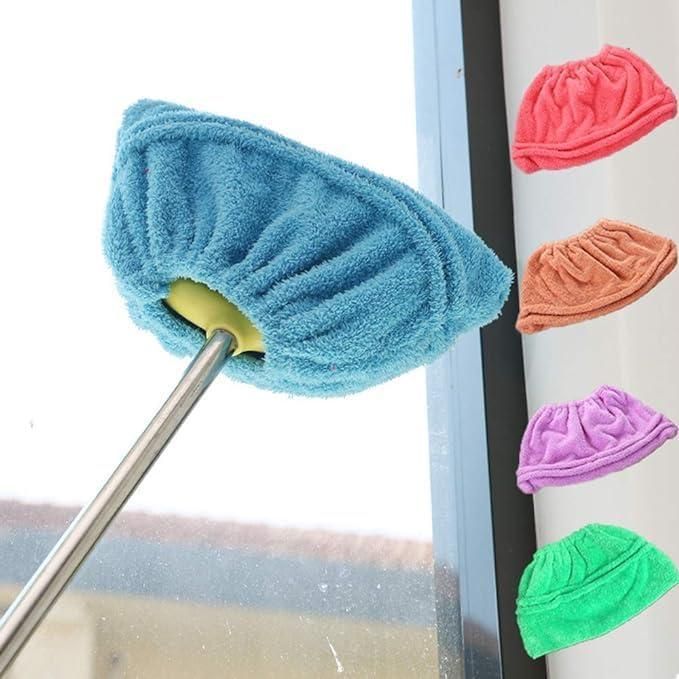 Fleece Broom Cover | Cleaning Mop Dust Dry Floor Duster Home Clean Broom - Fleece Broom Cover Broom Covered Dust Mop (Pack of 2)