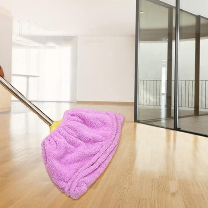 Fleece Broom Cover | Cleaning Mop Dust Dry Floor Duster Home Clean Broom - Fleece Broom Cover Broom Covered Dust Mop (Pack of 2)