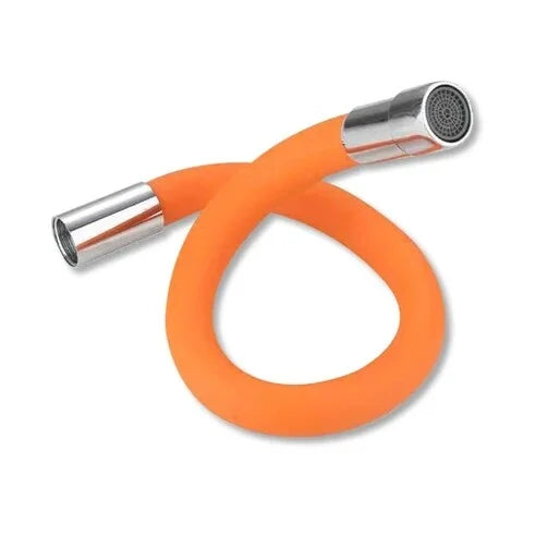 Flexible Water Tap Extender (Pack of 2) | Kitchen Tap Extension Faucet For Sink Extender Pipe - Black - Flexible Water Tap Extender Household Flexible Water Tap Extender (Pack of 2)