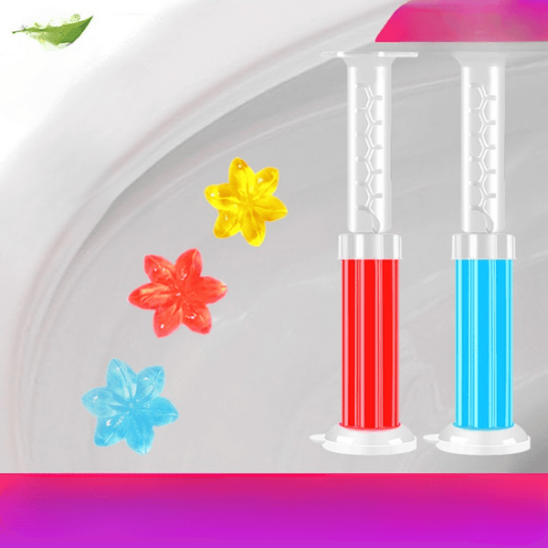 Flower Stamp Toilet Gel Cleaner (Pack of 4) | Toilet Cleaner Bathroom Freshner Cleaning Products Toilet Gel Stamp Flower Stamp Toilet Gel Cleaner (Pack of 4)