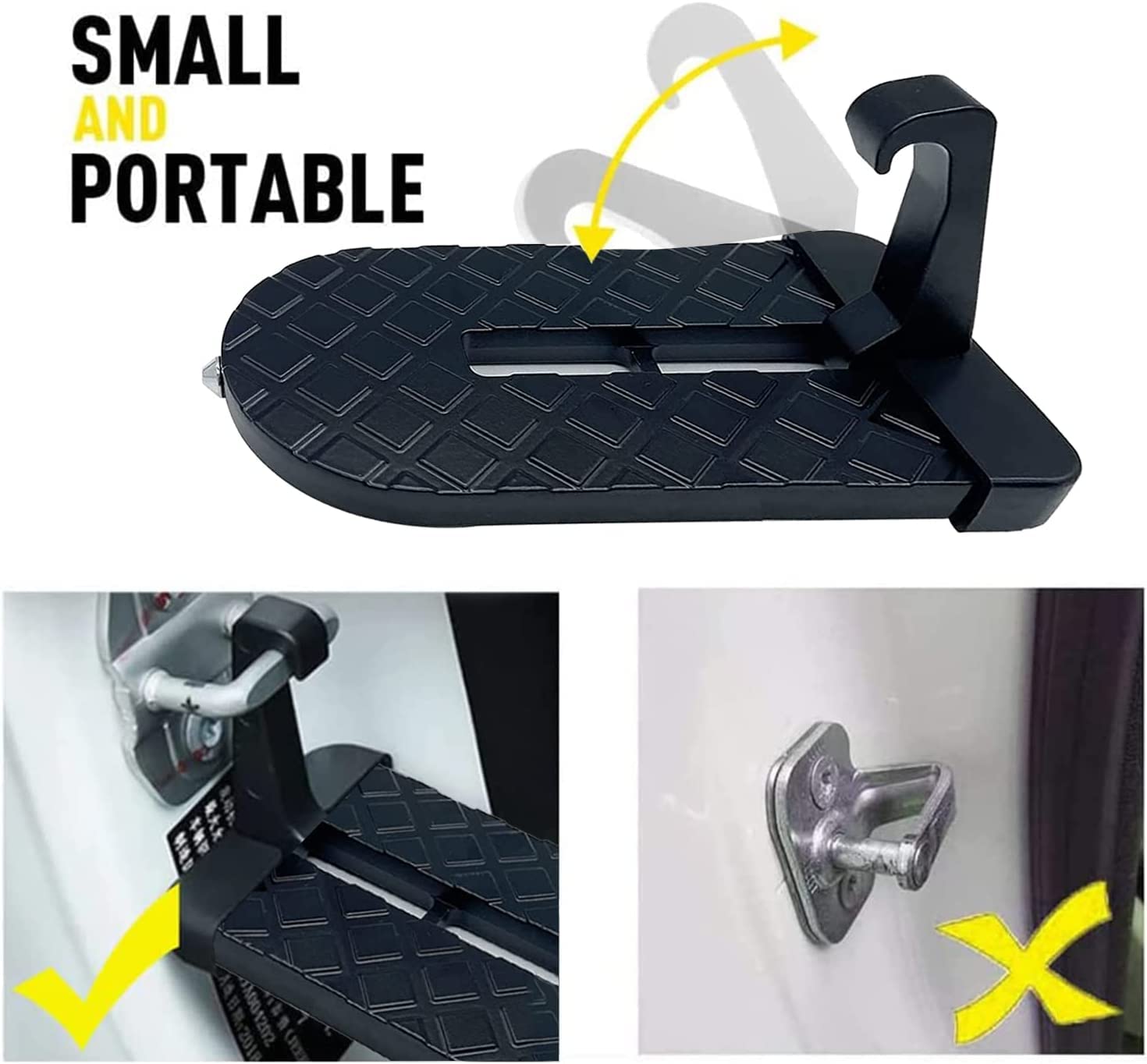 Foldable Car Door Step | Car Roof Door Steps Vehicle Automobile Rack Roof Step Foldable Car Door Step