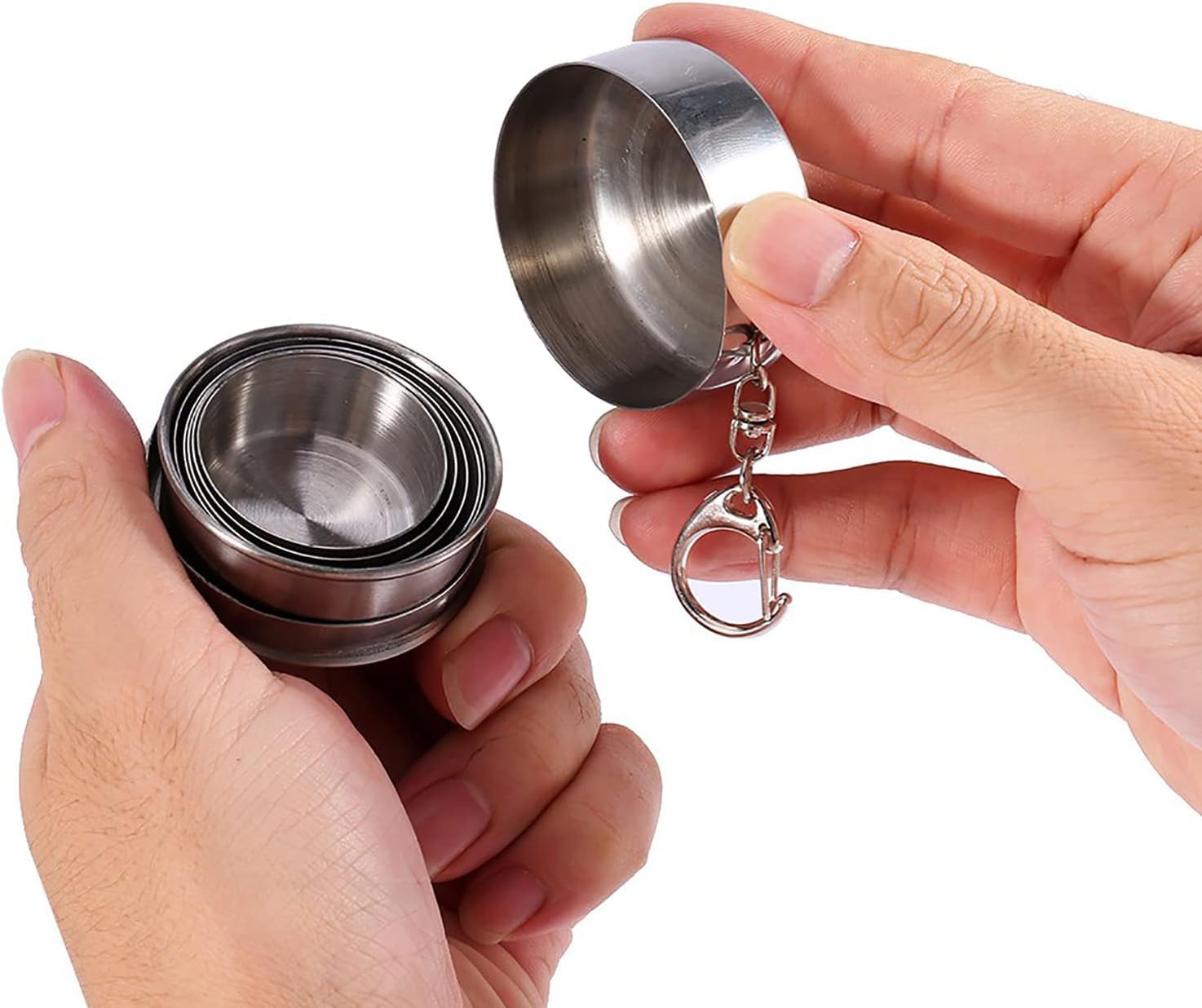 Foldable Steel Glass | Travel Foldable Stainless Steel Glass Collapsible  Glass Foldable Steel Glass