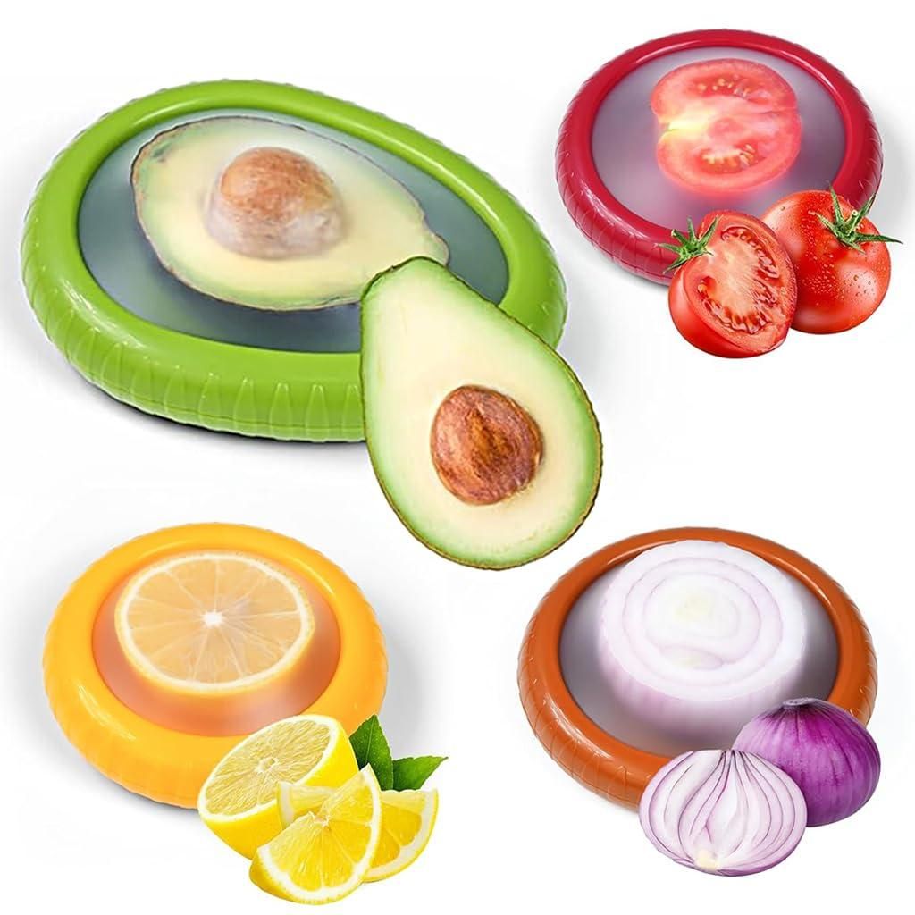Food Storage Silicone Containers (Pack of 2) | Plastic Container Kitchen Storage Containers Fridge Fruits - Food Storage Silicone Containers (Pack of 2)