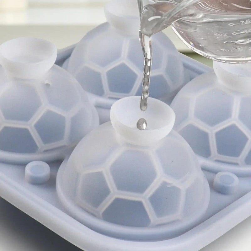 Football Shape Silicone Ice Mold | Ice Tray Cube Maker Tray Silicone Circle Cube Molds  Houseware & Kitchen Football Shape Silicone Ice Mold