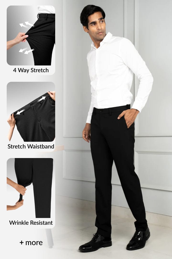 Formal Pants Men Lycra Trouser For Men Dress Pant Formal Wear- Formal Trouser Pants (Buy 1 Get 1 Free) lycra pant Formal Trouser Pants (Buy 1 Get 1 Free)