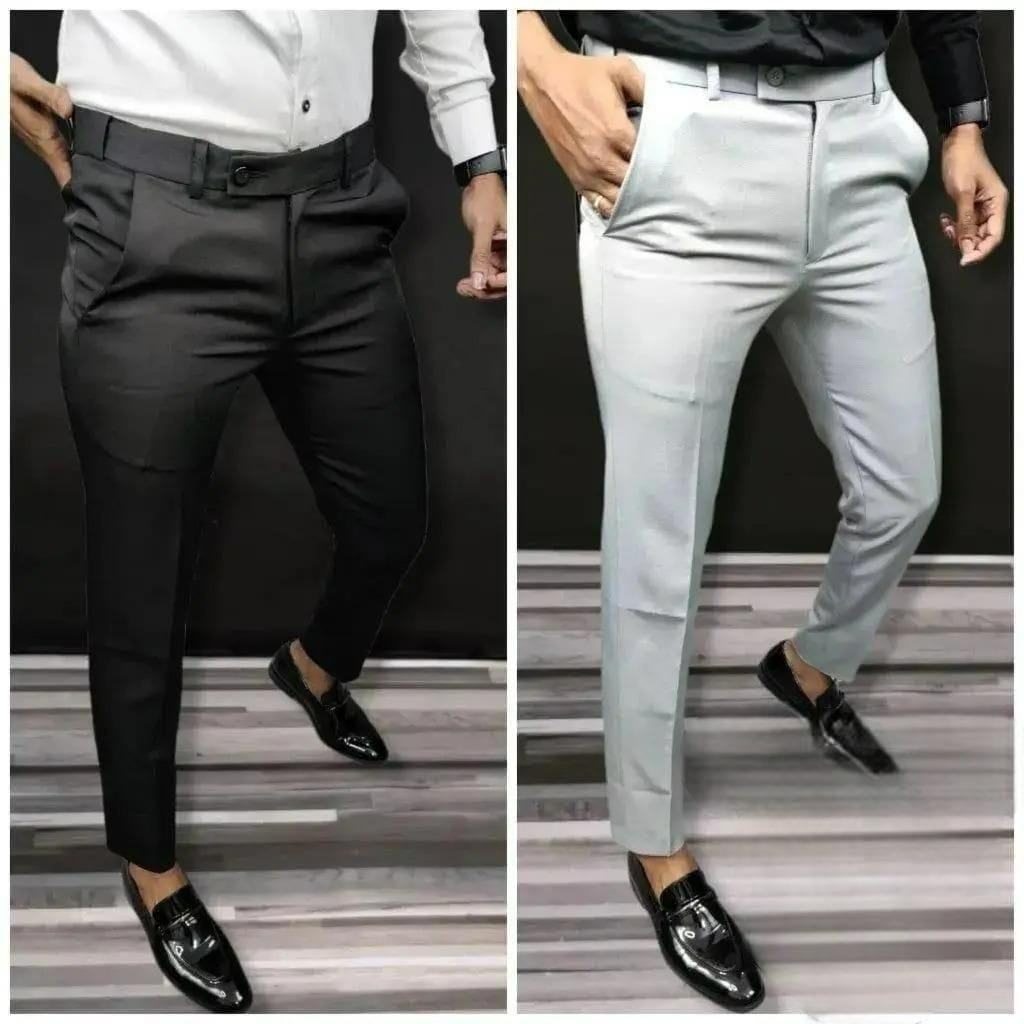 Formal Pants Men Lycra Trouser For Men Dress Pant Formal Wear- Formal Trouser Pants (Buy 1 Get 1 Free) lycra pant Formal Trouser Pants (Buy 1 Get 1 Free)