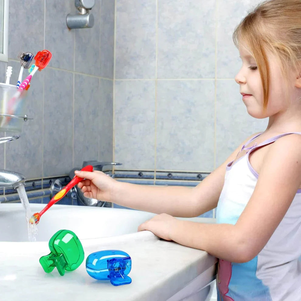 Germ Protector Cap Cover for Tooth Brush (Pack of 8) | Tooth Cap Brush Teeth Tooth Cover Toothbrush Case - Germ Protector Cap Cover for Tooth Brush (Pack of 8)