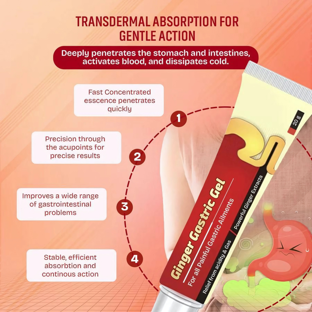 Ginger Gastric Gel (Pack of 2) | Digestive System Stomach Axid Reflux Gas Tric Destive health - Ginger Gastric Gel (Pack of 2)