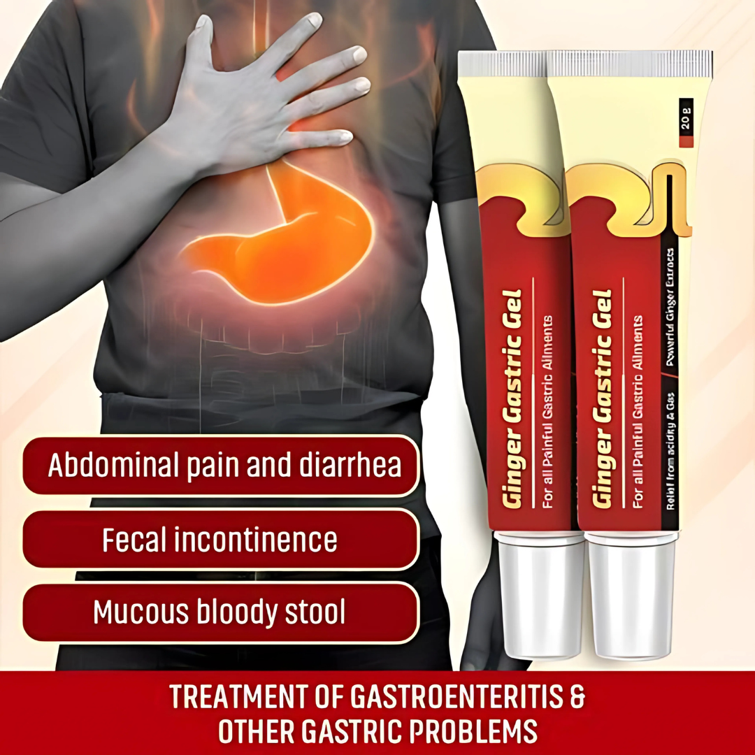Ginger Gastric Gel (Pack of 2) | Digestive System Stomach Axid Reflux Gas Tric Destive health - Ginger Gastric Gel (Pack of 2)
