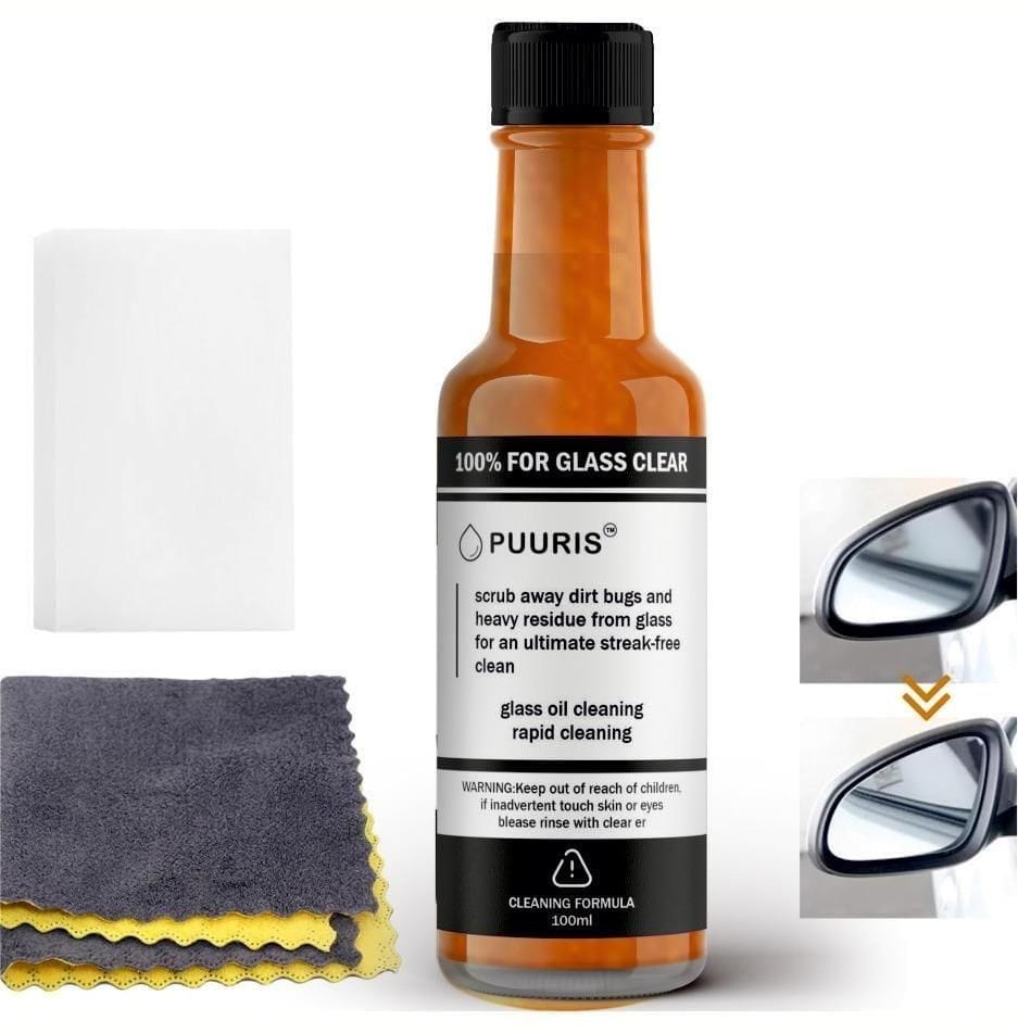 Glass Cleaning Agent Powerful Stain Remover (Pack of 2) Car Protector Glass Cleaning Agent Powerful Stain Remover (Pack of 2)