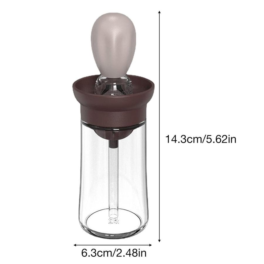 Glass Oil Dispenser Brush | Oil Bottle Dispenser Cooking Oils Glass Container  Glass Oil Dispenser Brush