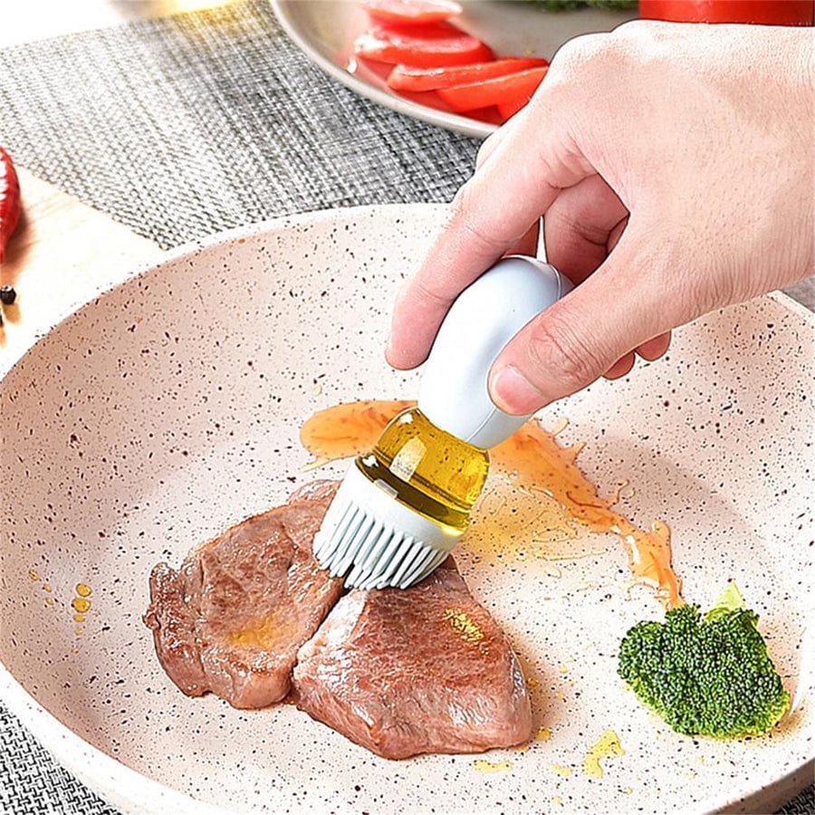 Glass Oil Dispenser Brush | Oil Bottle Dispenser Cooking Oils Glass Container  Glass Oil Dispenser Brush