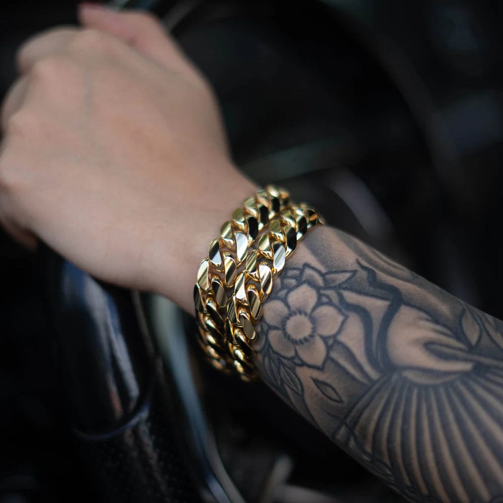 Gold Cuban Bracelet For Men | Gold Bracelet Design On Men Cuban Bracelet Bangle For Men Gold Cuban Bracelet For Men