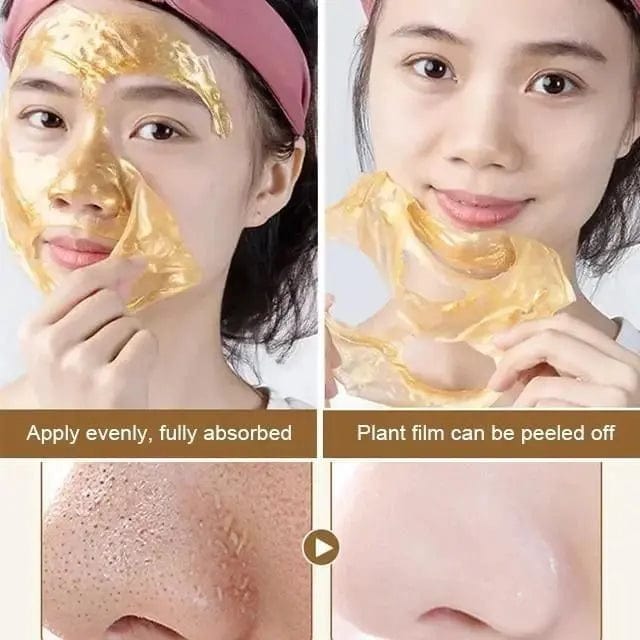 Gold Peel Off Face Mask | Facial Peel Off Mask Collagen Sheet Masks For Glowing Skin Magical Gold Peel Mask (Pack of 2)