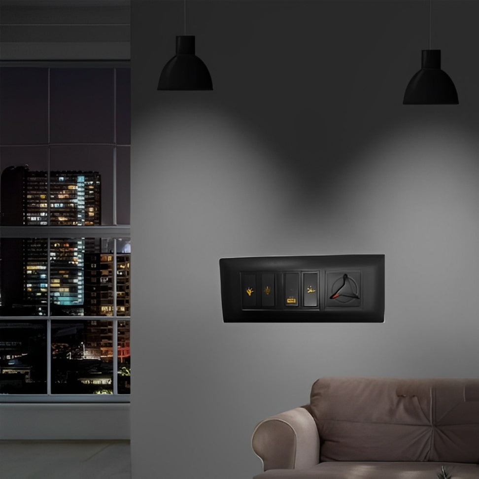 Gold Switch Stickers | Gold Labels Sticker Size Customized Stickers Sheet Home Sticker - 1 Set (56Pieces) -599Rs - Gold Switch Stickers