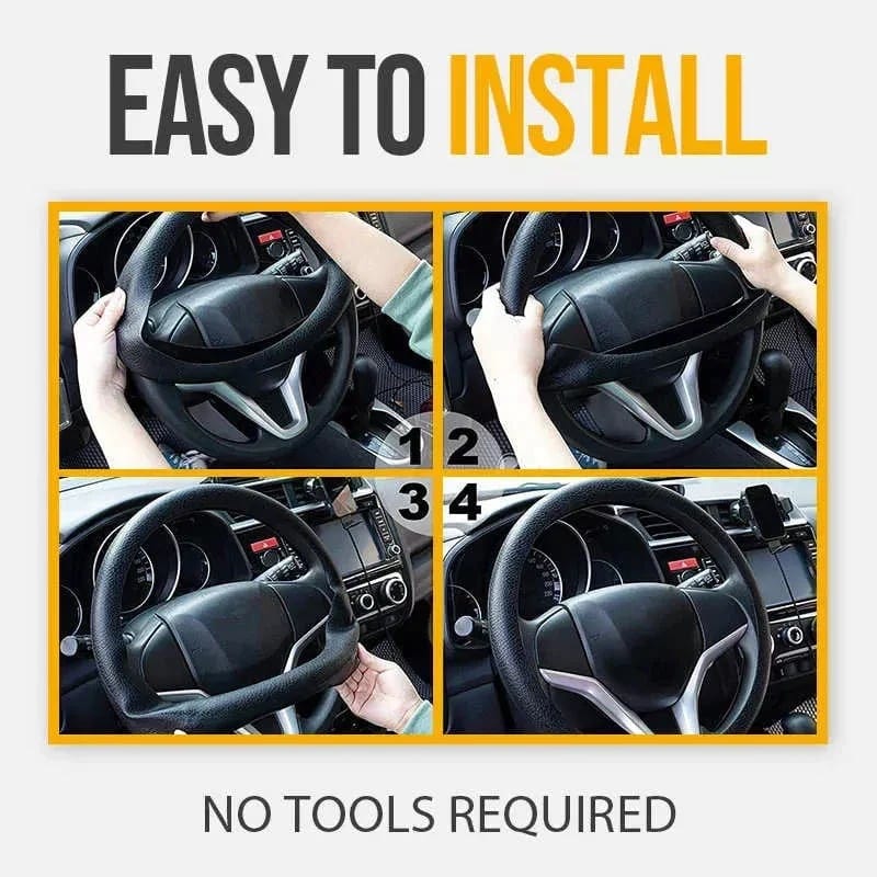 Gripoxio Non-slip Silicone Steering Wheel Protector | Steering Wheel Car Cover Driving Automotive Silicone Protector Gripoxio Non-slip silicone steering wheel protector