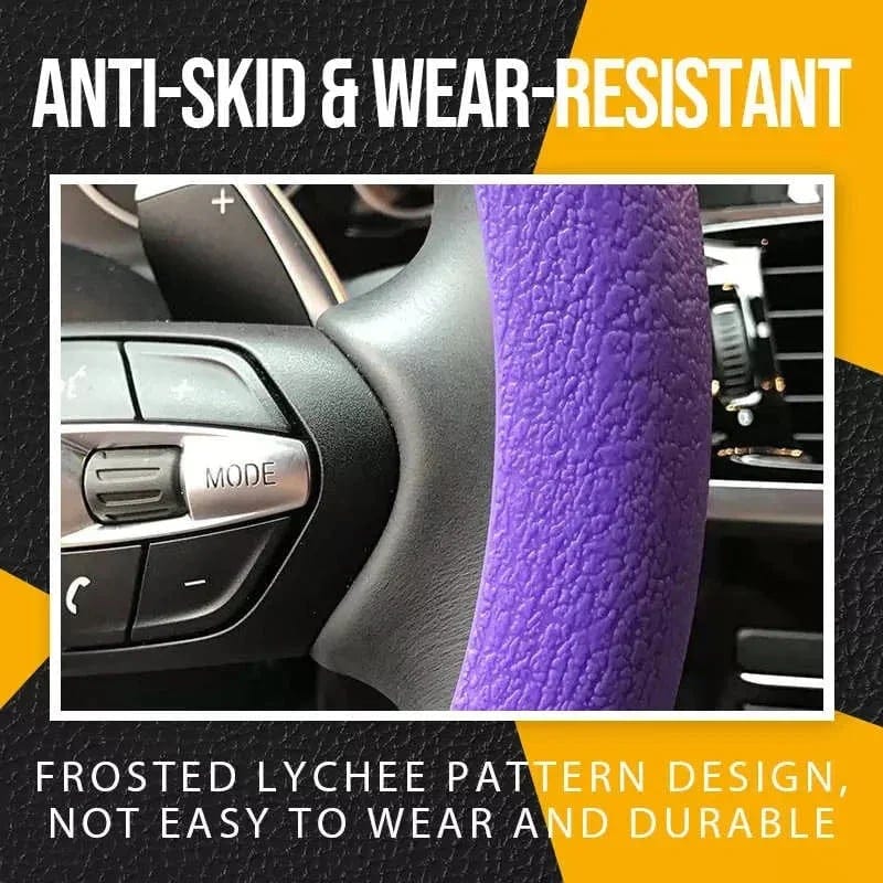 Gripoxio Non-slip Silicone Steering Wheel Protector | Steering Wheel Car Cover Driving Automotive Silicone Protector Gripoxio Non-slip silicone steering wheel protector