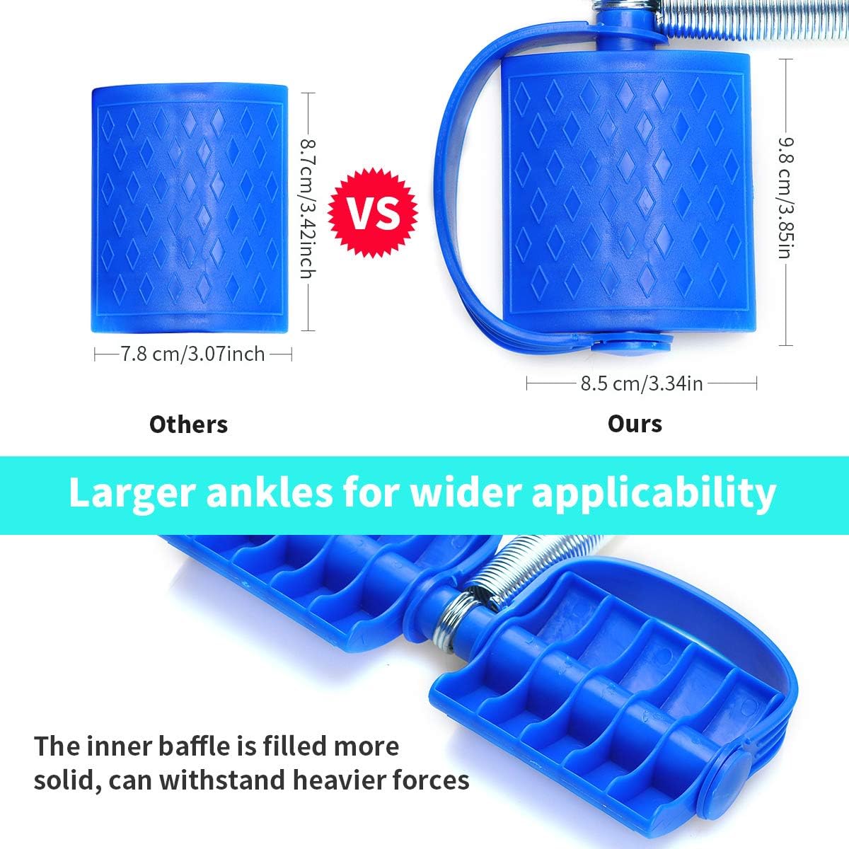 Gym Equipment Resistance Band Ab Exerciser Abdominal Workout -Fitness Tummy Trimmer Stomach Machine Double Spring Tummy Trimmer