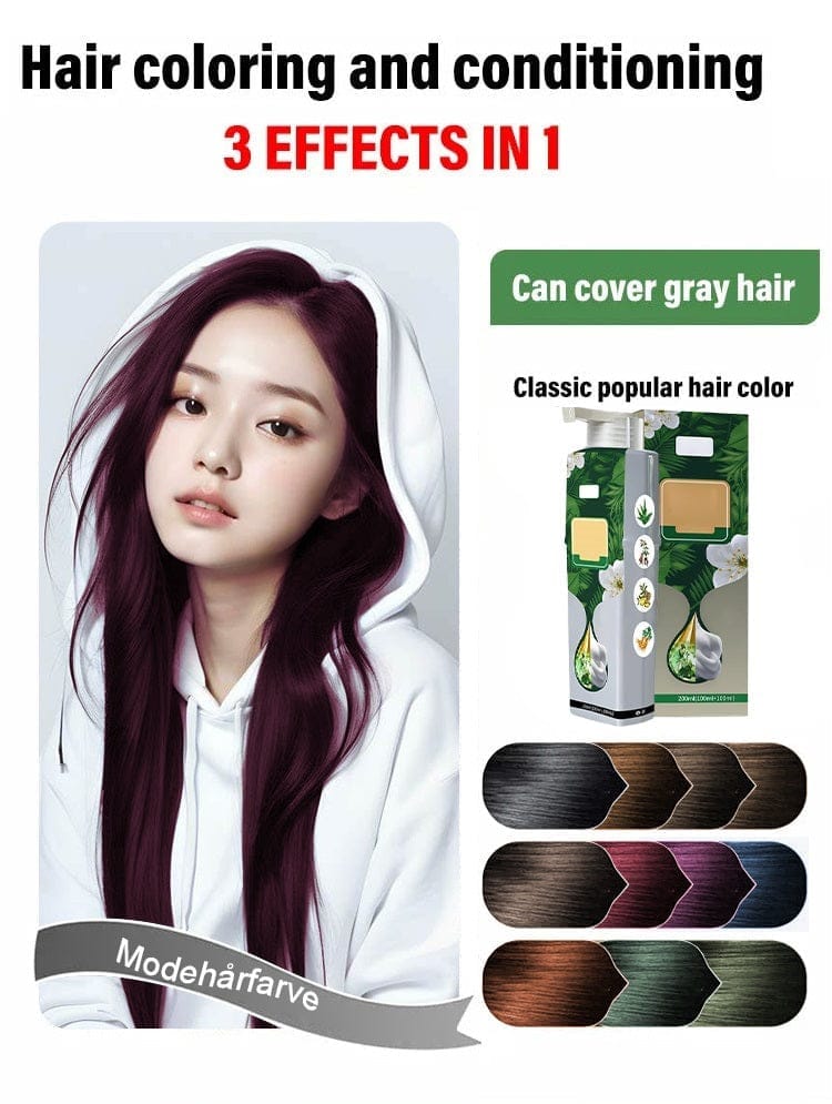Hair Color Bubble Dye Shampoo | Hair Dye Coloring Grey Hair Color Products Hair Color Bubble Dye Shampoo (Pack of 2)