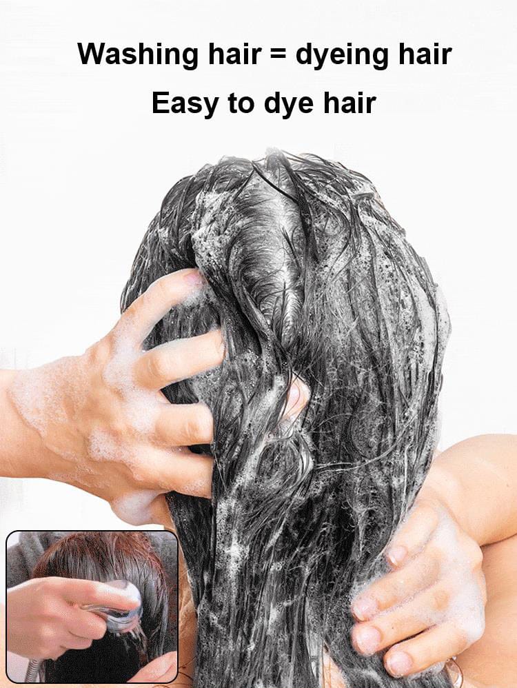 Hair Color Bubble Dye Shampoo | Hair Dye Coloring Grey Hair Color Products Hair Color Bubble Dye Shampoo (Pack of 2)