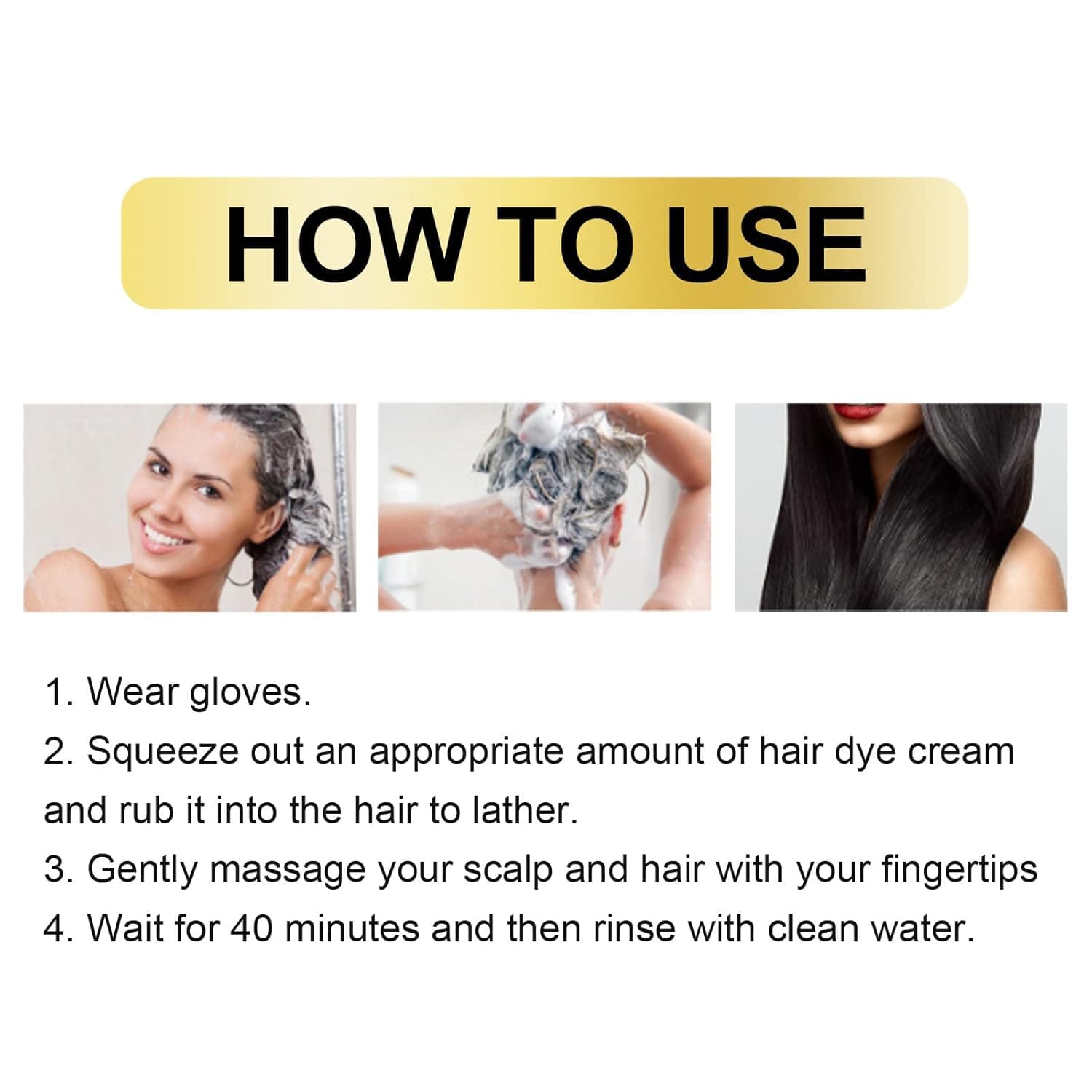 Hair Color Bubble Dye Shampoo | Hair Dye Coloring Grey Hair Color Products Hair Color Bubble Dye Shampoo (Pack of 2)
