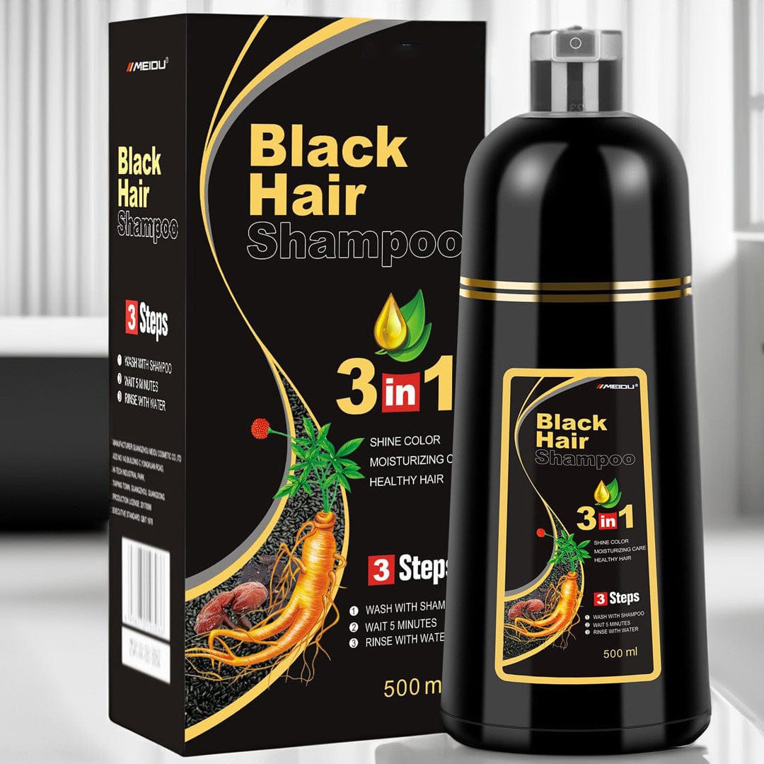 Hair Colour Mild Shampoo Hair Dye Conditioner Colour Shampoo- 3 in 1 Black Hair Dye Shampoo 3 In 1 Black Hair Dye Shampoo (Pack of 2)