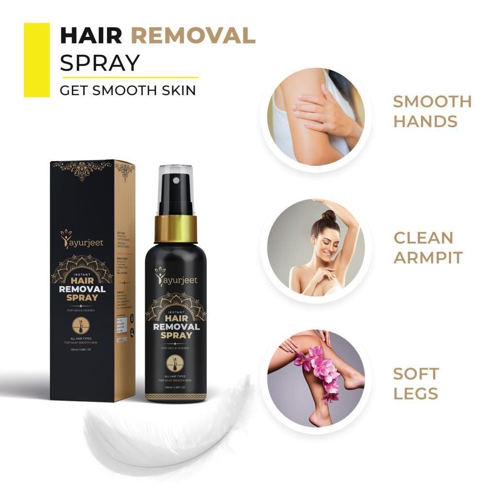 Hair Removal Spray | Hair Spray Gel Cream Application Hair Foam Hair Removal Spray - Hair Removal Spray Ayurvedic Herbal Hair Removal Spray (Buy 1 Get 1 Free)