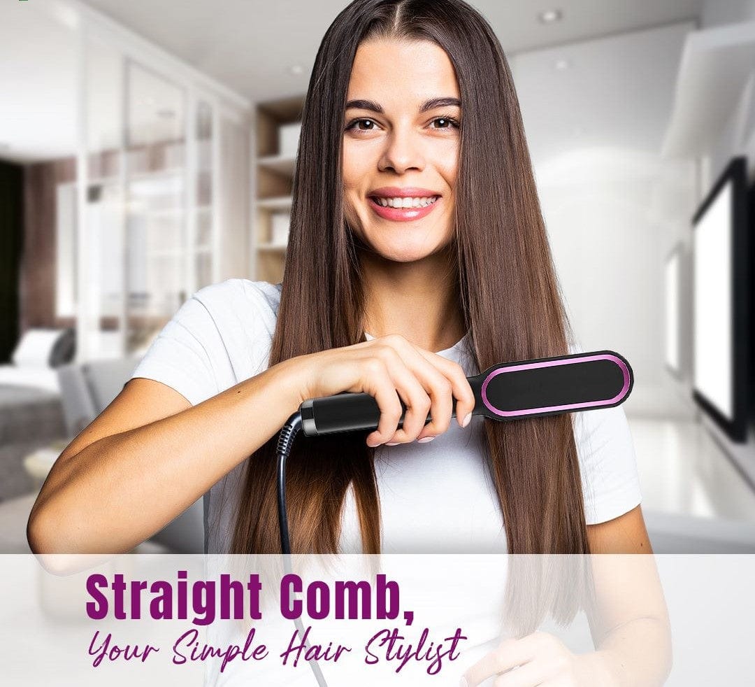 Hair Straightener Comb | Hair Straightening Brush Electric Comb Heat Straightener Hair Straightener Comb